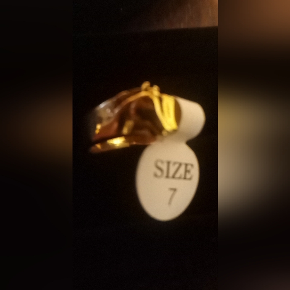 Gold Horse Ring - Size 7